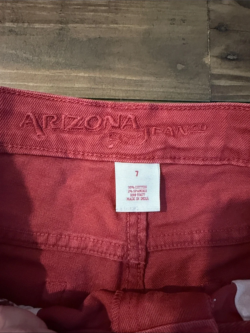 Arizona jeans shorts cuffed denim
